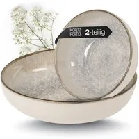 Moritz & Moritz Servierschüssel BLOSSOM Servierschüsseln 2er Set, Porzellan, (Set, 2-tlg), Hochwertiges Porzellan, Spülmaschinengeeignet