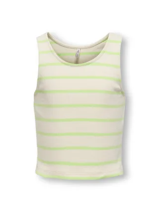 KIDS ONLY - KOGNESSA S/L SHORT STRIPE TOP JRS paradise green - Gr. - 158/164