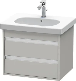 Duravit Ketho Waschtischunterbau wandhängend Betongrau Matt 600x455x480 mm - KT665000707 KT665000707