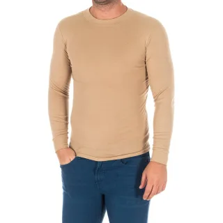 Langärmeliges T-Shirt mit halbhohem Kragen 1625-H Herren
