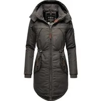 Marikoo Wintermantel Kamii sportlicher Damen Winterparka mit abnehmb. Kapuze