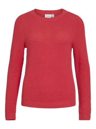 VILA - VIDALO O-NECK L/S KNIT TOP- NOOS - Gr. - XL
