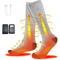 KINSI Funktionssocken Heizsocken Elektrisch,Wärmesocken mit intelligenter Temperaturregelung Für Outdoor, Wandern, Ski - Maschinenwaschbar