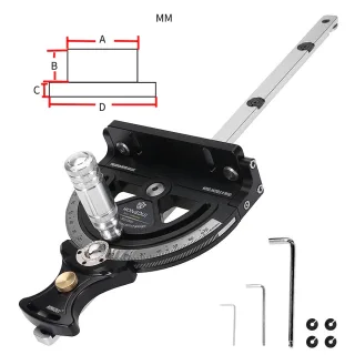 HONGDUI HD-TB01 Precision Mitre Gauge Fit For Most Bosch Festool Dewalt 0-70 Degree Support Custom Mitre Gauge Assembly