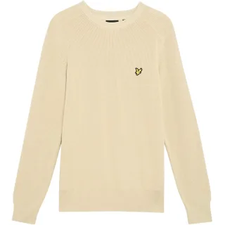 Lyle & Scott - Pullover für Herren, gerippt, Raglanärmel (Grau-Taupe)