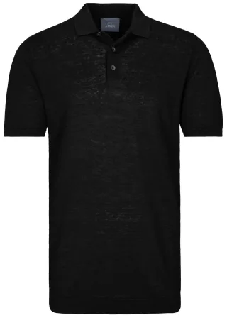 COMMANDER Finest Clothing - Polo-Pullover, 1/2 Arm black - Gr. - S