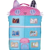 Schmidt Spiele Plüschfigur Gabby's Dollhouse Puppenhaus mit 3 Figuren und Lift 41 cm 42804