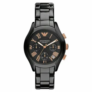 Emporio Armani AR1411 Schwarz Keramik Damenuhr