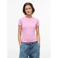 Tommy Jeans T-Shirt TJW SLIM ESS LOGO 1 SS TEE EXT Baumwolle, slim fit