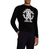 roberto cavalli Sweatshirt Unisex Lynx RC Logo Pullover Genderneutrales Design für vielseitigen Einsatz