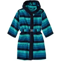 JAKO-O Kinderbademantel JAKO-O Bademantel Kinder mit Kapuze, Mädchen Jungen, türkis, Frottier, Mit Kapuze, Eelastischer Gürtel mit Klickverschluss