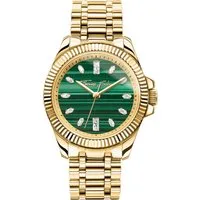 THOMAS SABO Quarzuhr DIVINE JEWELERY STONE WA0436-291-211-33 mm, Armbanduhr, Damenuhr, Edelstahlarmband, analog, Zirkonia (synth)