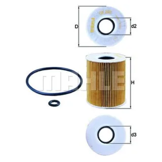 Mahle ?lfilter Ford Galaxy Mondeo S-Max Mazda 3 6 Cx-7 Mpv