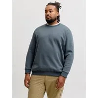 Jack & Jones PlusSize Sweatshirt JJEBRADLEY SWEAT CREW NOOS PLS mit Rippbündchen