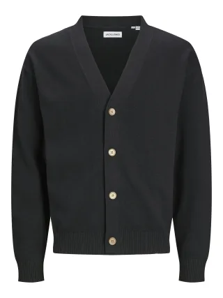 JACK&JONES - JJEMILES KNIT CARDIGAN black - Gr. - S