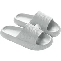 Blusmart Damen Herren Badeschuhe Badepantolette (EVA Rutschfest Pantoletten, Dicke Sohle bequeme) für Badezimmer, Schlafzimmer, Wohnzimmer, Strand, Freizeit