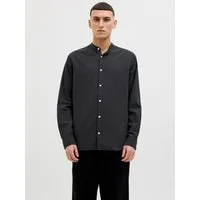 Jack & Jones Langarmhemd JJEBREEZE BAND SHIRT LS SN mit Bandkragen