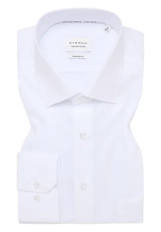ETERNA - Original Shirt Popeline Langarm weiß - Gr. - 48/Langarm - 65cm