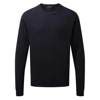 Premier Erwachsene Unisex-Pullover mit Rundhalsausschnitt aus reicher Baumwolle (Marine)