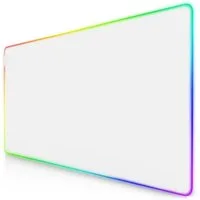 Titanwolf Gaming Mauspad XXXL 1200 x 600 mm RGB Mousepad, weiß, 7 LED Farben + 4 Effektmodi, Präzision & Geschwindigkeit, abwaschbar