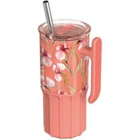 Quokka Trinkflasche UMI Korallenrosa Vakuumisoliert Thermo. aus Edelstahl 720 ml, Doppelwandige Isolierung aus Edelstahl, BPA-frei, auslaufsicher