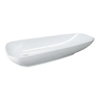 LAUFEN Palomba Waschtisch Schale 8168010001121 90x42cm, asymmetrisch, ohne Überlauf und Hahnloch