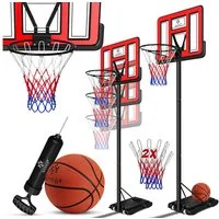 KESSER Basketballkorb, Basketballkorb Premium mit Ständer Rollen Inkl. Basketball