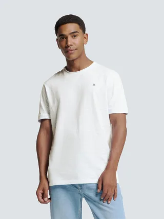 No Excess - T-Shirt Crewneck Slub white - Gr. - M