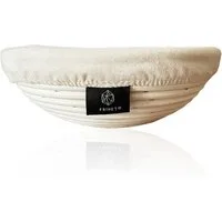 Lycce Dekokorb Gärkorb Brotbacken rund 25 cm aus Rattan/Peddigrohr für ca. 1 kg Teig (1 St)