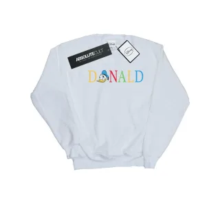 Disney - "Donald Duck Letters" Sweatshirt für Herren (Weiß)