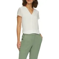 s.Oliver BLACK LABEL Shirtbluse in Doppel-Layer-Optik und mit V-Ausschnitt