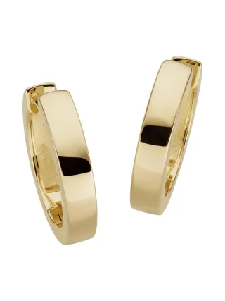 Orolino Ohrringe Gold 585 hochglanzpoliert 3,1mm breit, 15,2mm Durchmesser