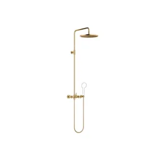 Dornbracht Shower Pipe ohne Handbrause TARA 26623892 300 mm Messing gebürstet (23kt Gold) 26623892-28