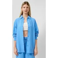 QS Langarmbluse Bluse Musselin-Bluse