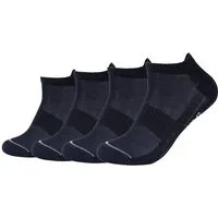 Camano Sneakersocken function (4-Paar) mit Micro-Plüsch an Ferse und Zehen