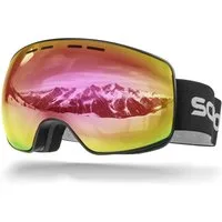 SCHNORR Sportbrille Schnorr Skibrille Ventra - Sphärisch, Pink (S2), Full REVO, Anti-Fog, (1-St), Full REVO-Beschichtung Pink (S2)