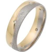 Firetti Trauring Schmuck Geschenk Gold 375 Hochzeit Ehering Trauring "LIEBE" Welle, Made in Germany - wahlweise mit oder ohne Brillanten