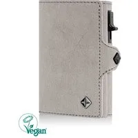 von Elbstein Hamburg Smart-Wallet Vegan 'Lasse'. Geldbörse mit Card-Holder. Veganes Slim Wallet Münzfach (handgefertigt, Made in Europe), The Vegan Society - Zertifizierung