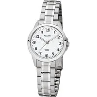 Regent Quarzuhr Regent Damen-Armbanduhr silber Analog, (Analoguhr), Damen Armbanduhr rund, klein (ca. 29mm), Edelstahlarmband