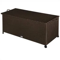 Casaria Auflagenbox, Innenplane, Rollen, Haltegriffe, Gasdruckfedern