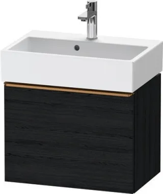 Duravit D-Neo Waschtischunterbau wandhängend Eiche Schwarz Matt 584x372x440 mm - DE4229004160000 DE4229004160000
