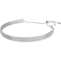 Swarovski Collier Swarovski Damen-Kette Metall Swarovski-Kristall