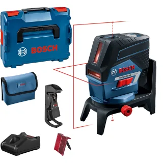 Bosch Kombilaser GCL 2-50 C, mit 1 x 2,0 Ah Li-Ion Akku, RM 2, BM 3, L-BOXX blau/schwarz - 0601066G03
