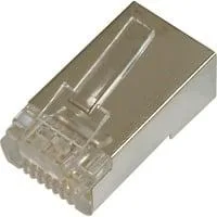CAT.6 Modularstecker für Rundkabel, geschirmt, 1 Stück Pass through Stecker