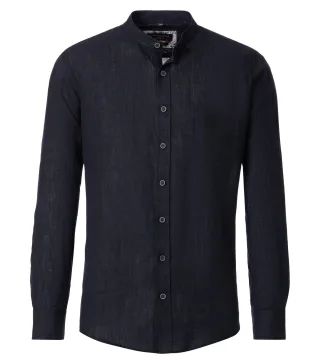 CASAMODA - Leinenhemd schwarz - Gr. - XL