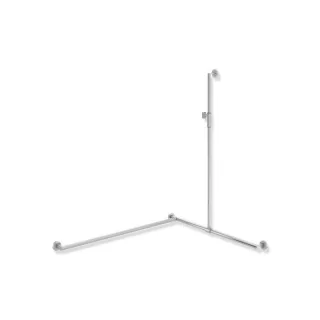 Hewi System 900 Duschhandlauf 900.35M33940 1250 x 965 x 1185 mm, Ausführung links, chrom