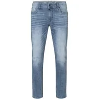 TIMEZONE Slim-fit-Jeans Modisches Design mit Abnutzungsdetails und Knopfleiste Slim EduardoTZ
