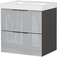 GERMANIA Waschtisch Bisbee (1-St), Waschtisch mit Glasfront in verschiedenen Breiten