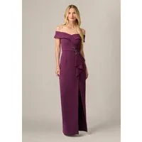 Adrianna Papell Abendkleid Off Shoulder Column Gown Klassisches und elegantes Abendkleid