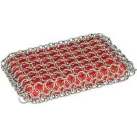 Ringreiniger Pad ACM10R41, Grill-Reinigungsbürste rot/edelstahl